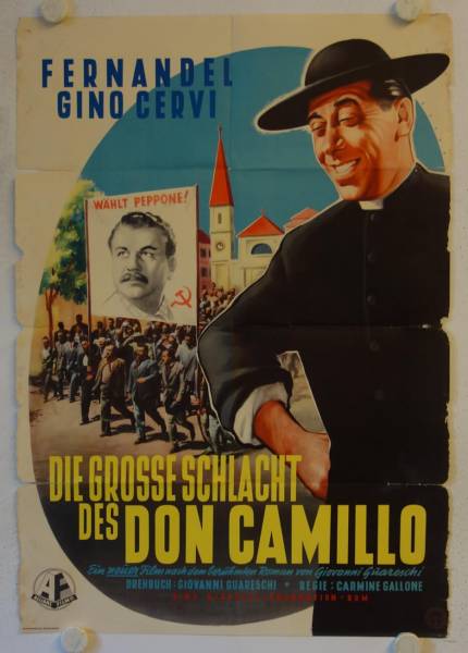 Die grosse Schlacht des Don Camillo originales deutsches Filmplakat